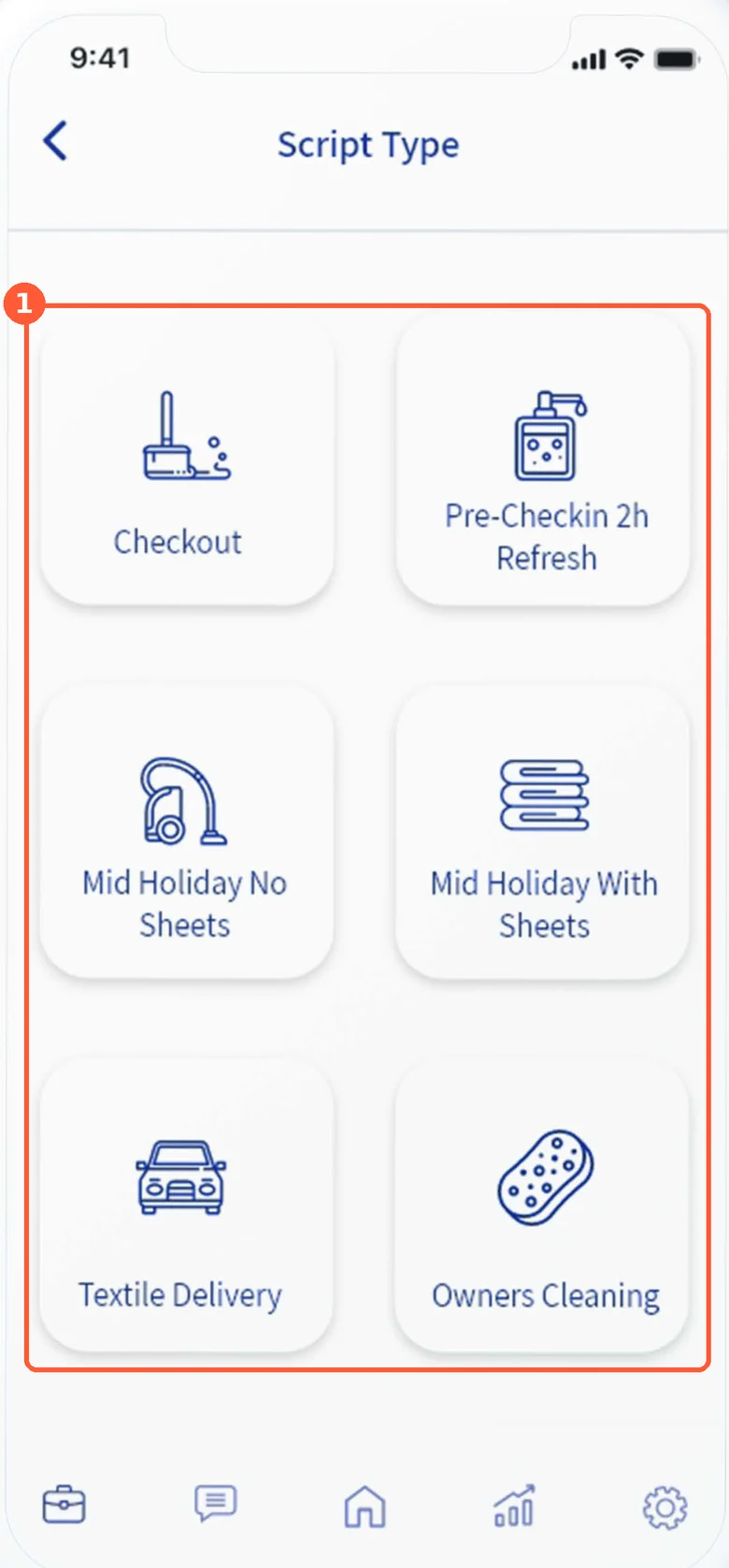 Unsere Service-Auswahl von 2019 mit internen Namen wie Mid Holiday No Sheets, markiert